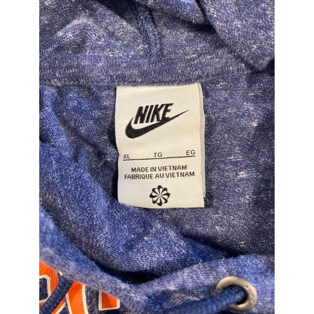 Nike Syracuse Hoodie XL Blue Orange Swoosh Lightweight Pullover NCAA - Picture 7 of 12